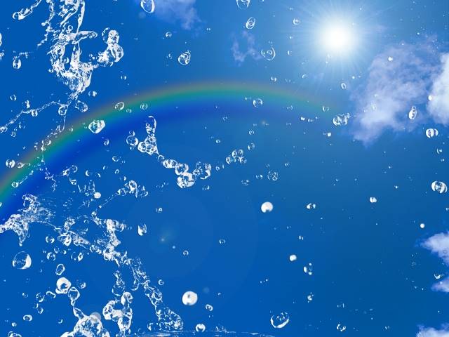 水と虹